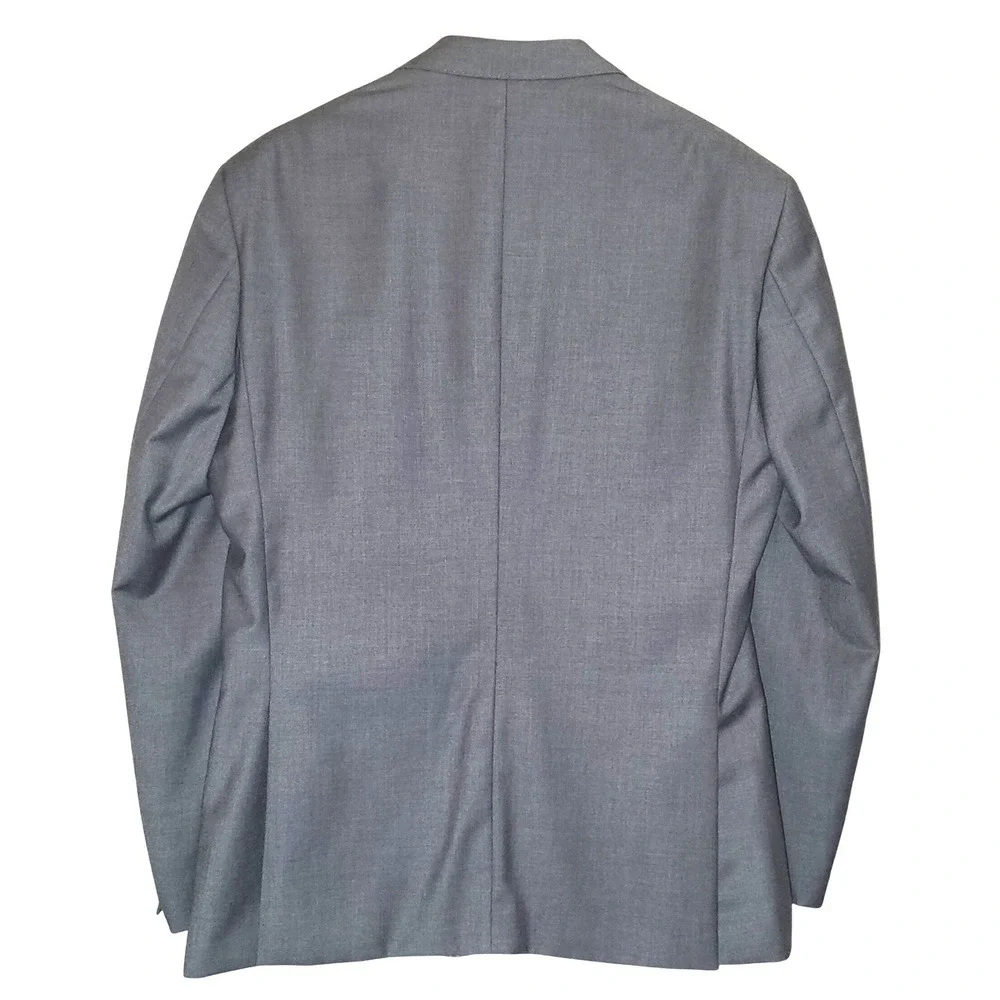 Vinci 2-Button Grey Classic Tailored Suit Jacket Blazer 42R - Picture 3 of 14